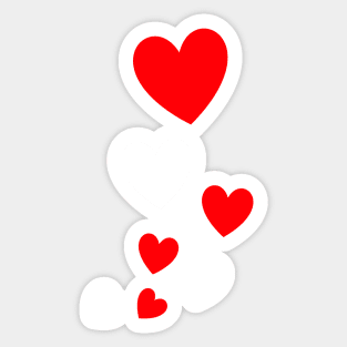 Bubble Hearts Sticker